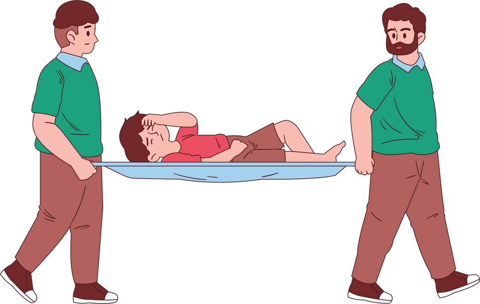 Carrying Patient on Stretcher